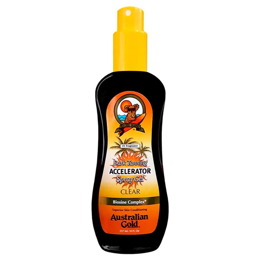 accelerator clear bronzeador spray gel australian gold 237g