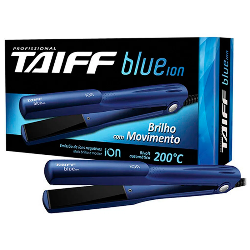 Prancha Chapinha Taiff Blue Ion Action 200ºC Bivolt