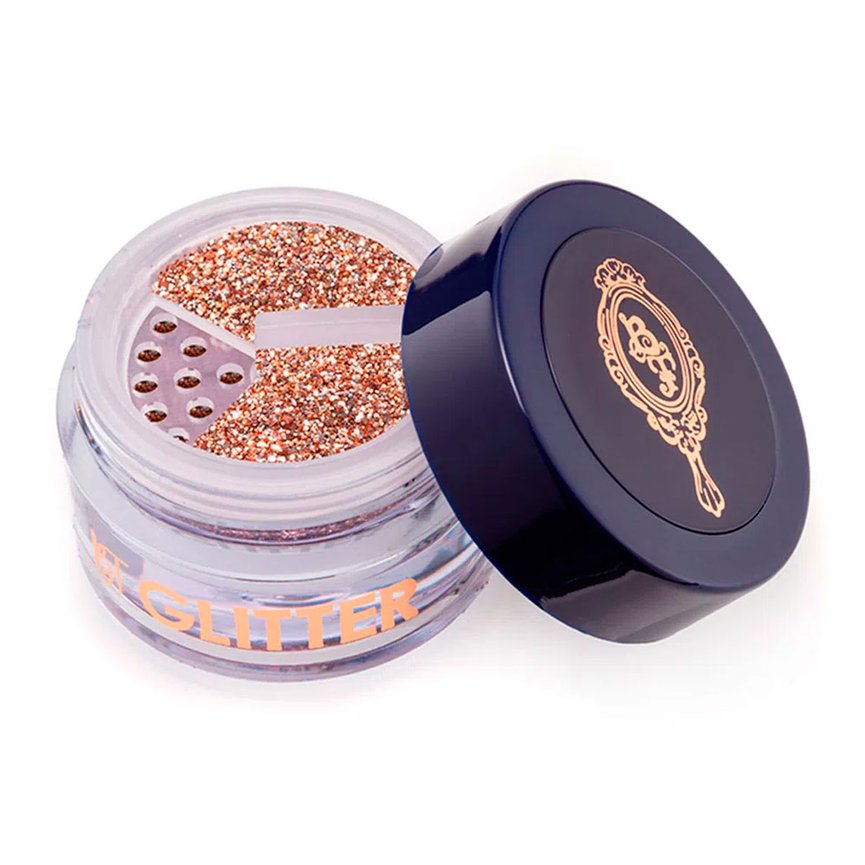 glitter golden glass