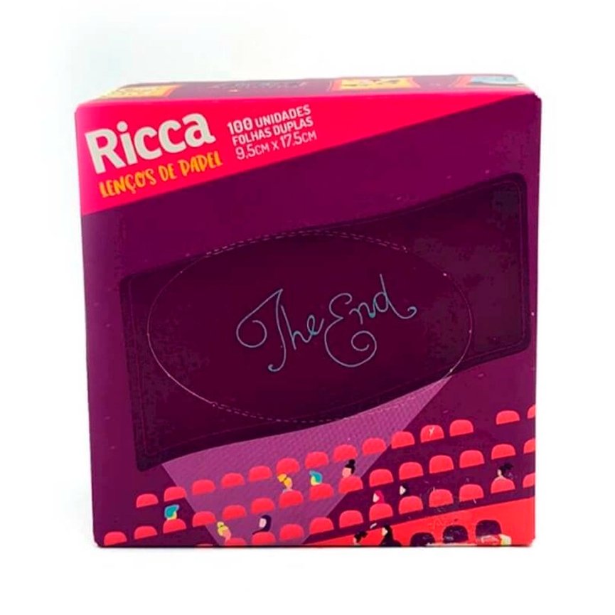 caixa de lenco ricca 100und