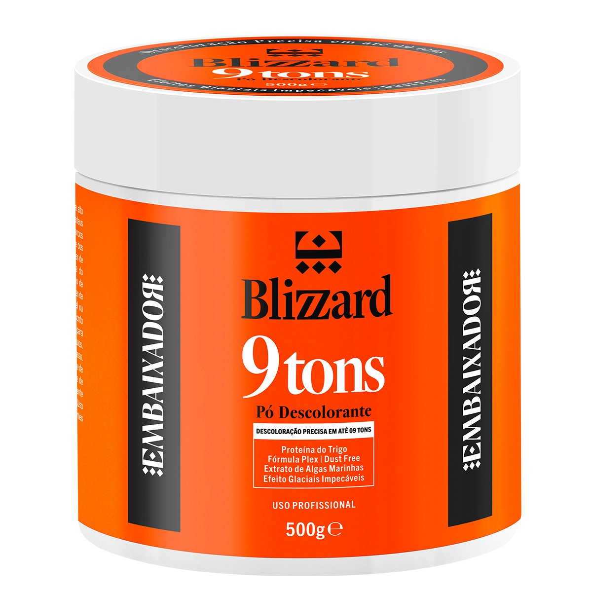 Kit 01 Pó Descolorante 9 Tons + 01 OX Blizzard Embaixador OX 20vol.
