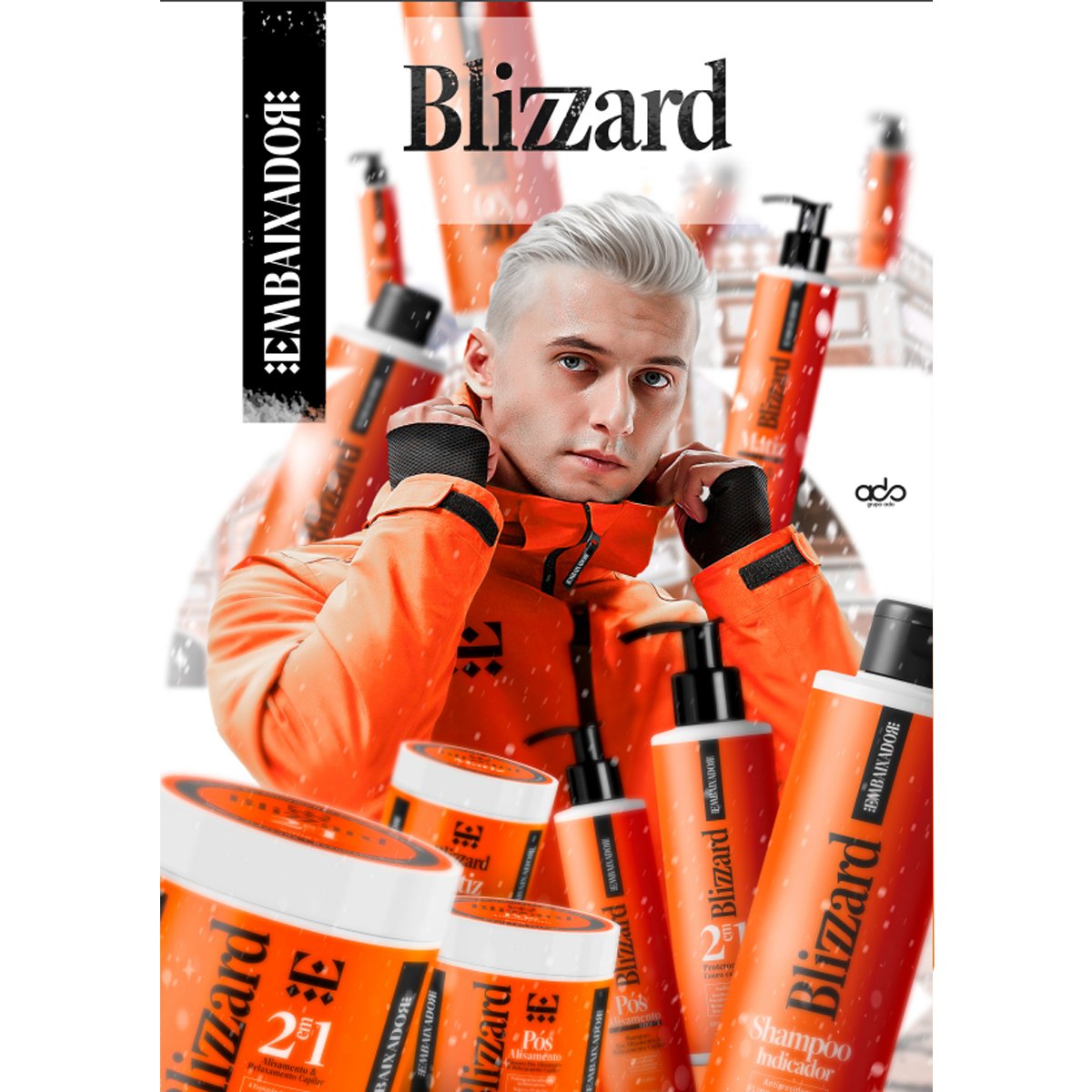 Ki Alisamento Blizzard Creme + Shampoo Indicador + Máscara 500g