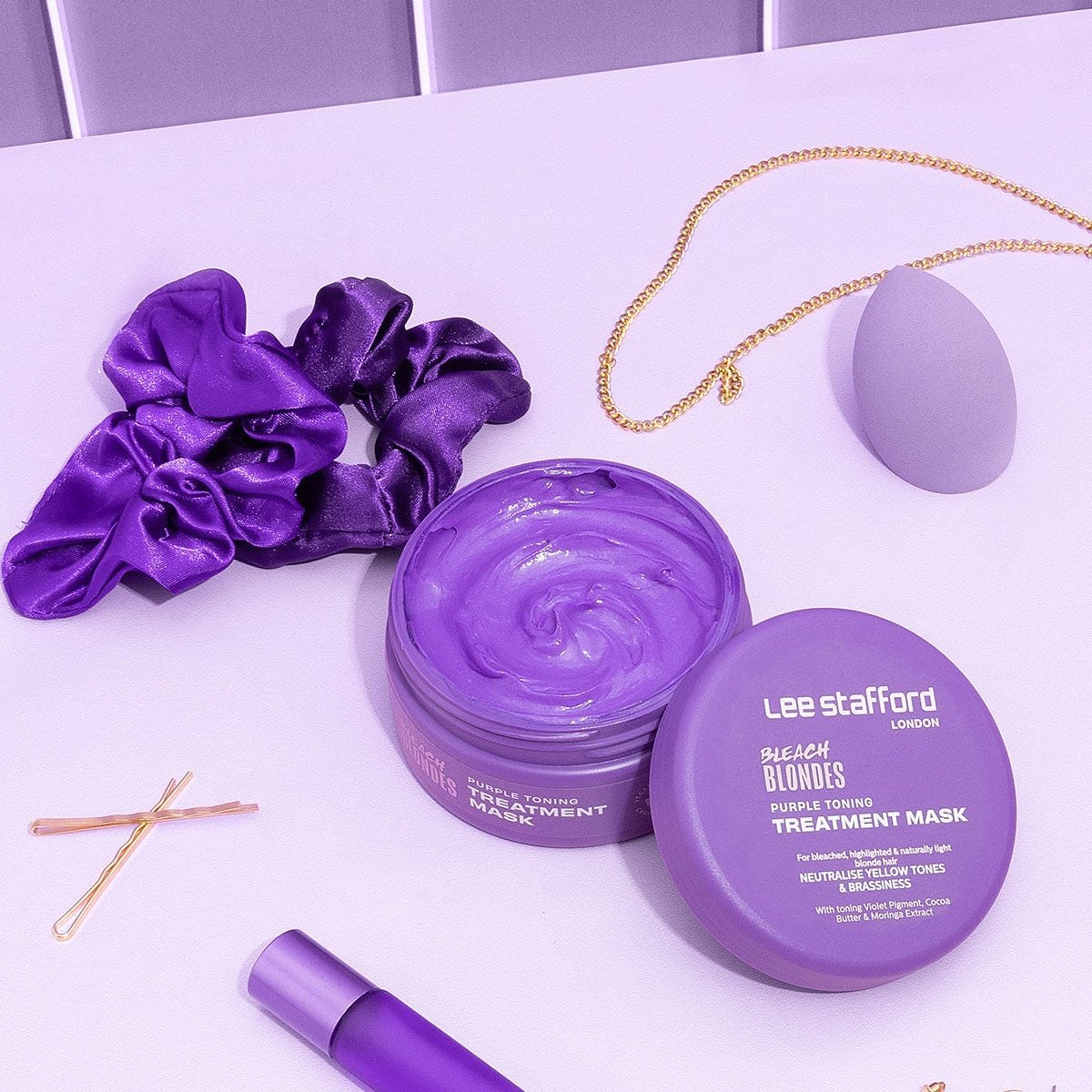 Máscara Tonalizante Bleach Blondes Purple Lee Stafford 200ml