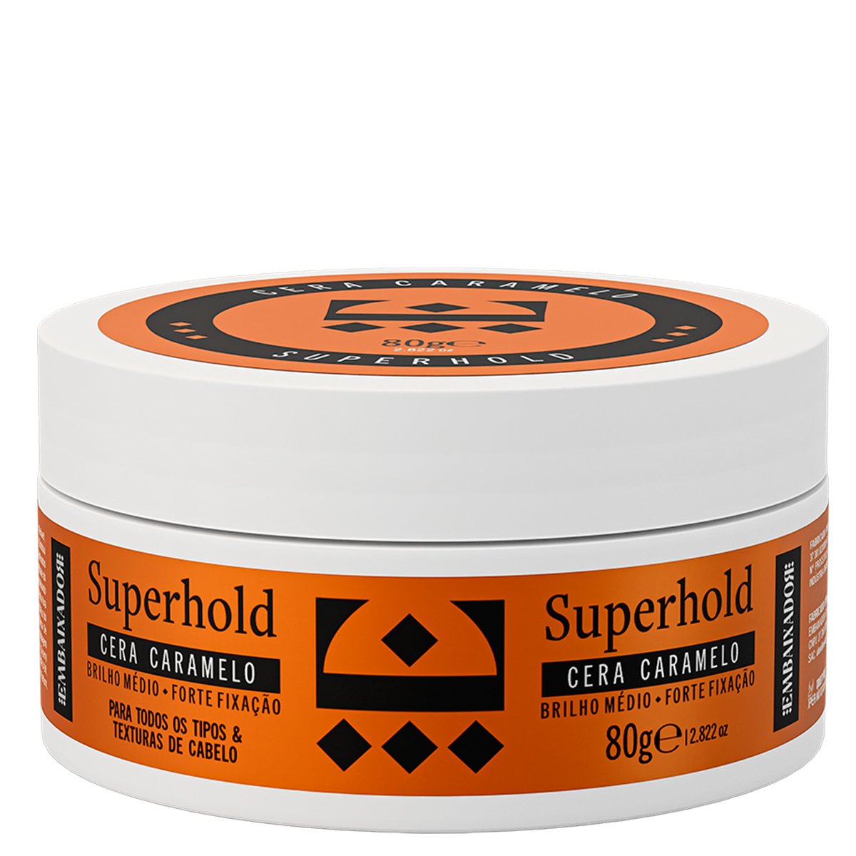 Pomada Modeladora Caramelo Superhold Efeito Brilho 80g