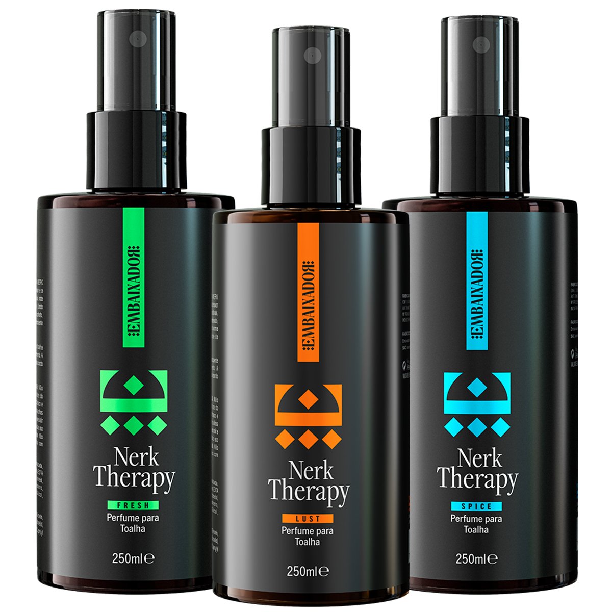 Kit Perfume para Toalha Embaixador Nerk Therapy Lust + Spice +
