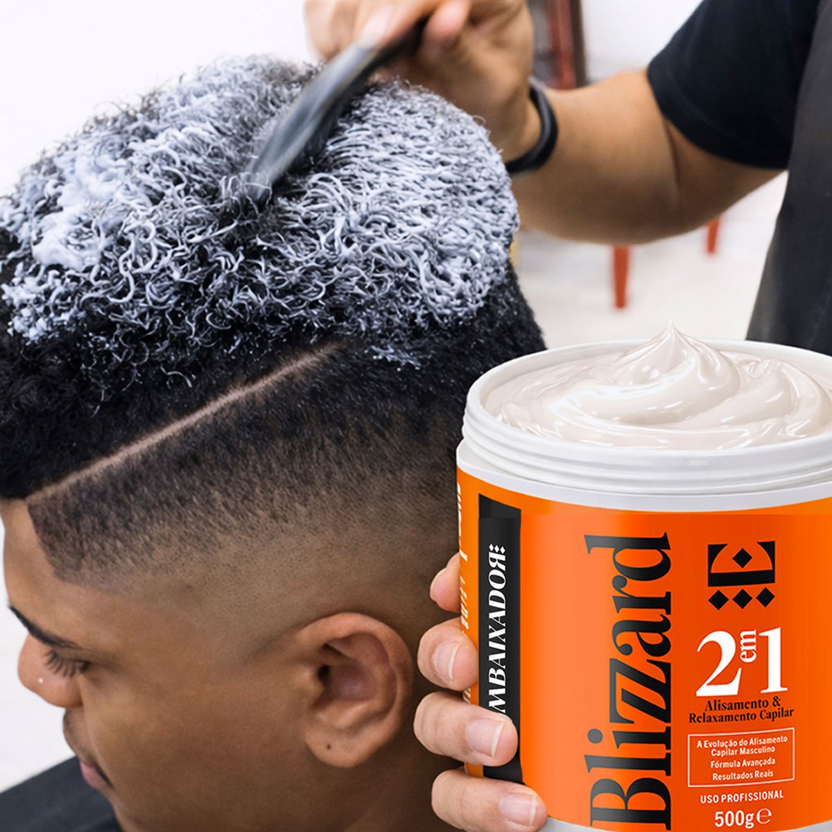 Alisamento e Relaxamento Capilar Blizzard Embaixador 500g